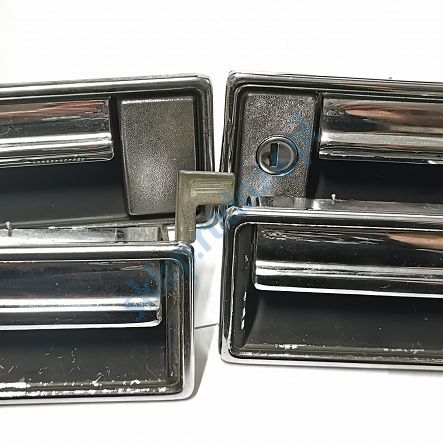 Kaseta drzwi zewn. kpl. PN ST, Caro FSO chrom