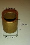Tulejka rozr. 12,06 mm x 16,11 mm x 14,00 mm AS - 2