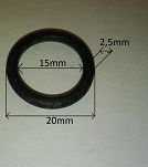 Oring  15,00 mm x 2,50 mm NBR - 2