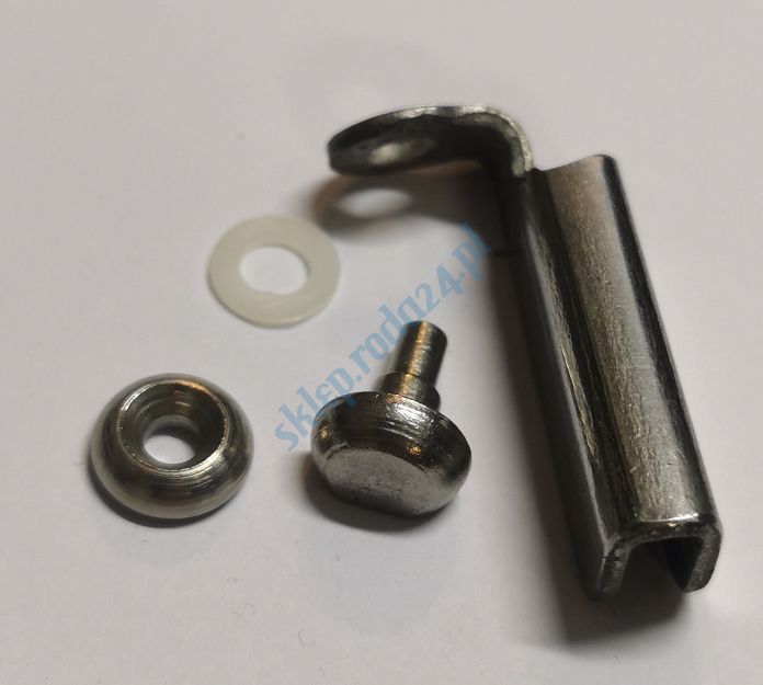 Zawias szyby obrotowej z nitem i uszcz. P 126p