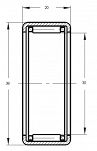 Łożysko RHNA 303820 wał sprz. PN 1.9 D FŁT - 3