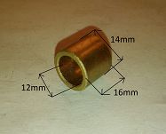 Tulejka rozr. 12,00 mm x 14,00 mm x 16,00 mm AS - 2