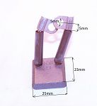 Szczotka  10,0 x 25,0 x 23,0 węglowa rozrusznika  - 2