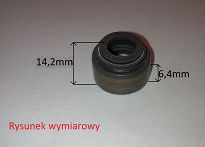 Uszczelniacz zaworu 8,0 x 10,8 x 14,2 FSO, PN kpl. - 3