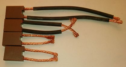 Szczotka   9,0 x 19,2 x 25,0 miedz - węgl. kpl.