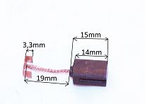 Szczotka   6,3 x 10,3 x 14,0 / 15,0 węglowa 772 - 2