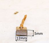 Szczotka   5,0 x 12,0 x 11,5 miedziana BSX 166 - 2