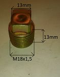 Korek spustu oleju M18x1,5 L=13 mm 126p, CC - 2