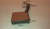 Szczotka  12,0 x 36,0 x 27,0 miedz.-węgl. BSX148 - 4