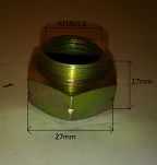 Nakrętka  M18 x 1,5 x 17 piasty lewy gwint FSO, PN - 2