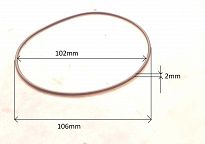 Oring 102,00 mm x 2,00 mm  - 2