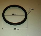 Oring  34,00 mm x 2,00 mm - 2