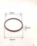 Oring  25,00 mm x 1,80 mm - 2