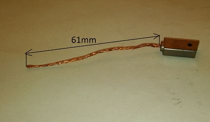 Szczotka   5,0 x 8,0 x 16,5 / 18,0 węglowa JAAX 34
