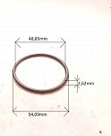 Oring  48,85 mm x 2,62 mm VMQ - 2