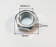 Nakrętka  M24 x 1,5 x 12 piasty Trabant 601 - 2