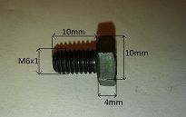 Śruba M   6x   10 sześciokąt kl.   10,9 126p - 2