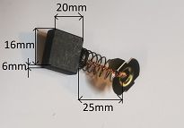 Szczotka   6,0 x 16,0 x 20,0 węglowa Flex - 2