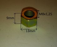 Nakrętka  M  8 x 1,25 długa 126p, PN Caro - 2