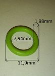 Oring    7,94 mm x 1,98 mm zielony - 2