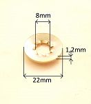 Podkładka ząbkowana Fi.  8,0 mm wewn.  - 2