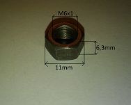 Nakrętka  M  7 x 1,00 126p Fiat - 2
