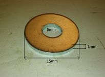 Podkładka stal.   5,0 x 15,0 x 1,0 126p, Bis, CC - 2