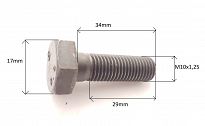 Śruba M 10 x 1,25 x 34  8,8 126p Fiat - 2