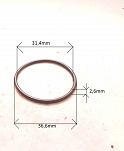 Oring  31,40 mm x 2,60 mm NBR - 2