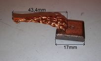 Szczotka   4,5 x 14,0 x 17 miedziana JASX 49-61 - 5