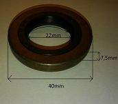 Simmering   22 x 40 x 6 / 7,5 C ACM Corteco - 2