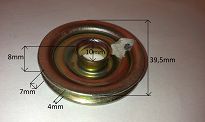 Rolka linki hamulca ręcznego 126p, CC - 2
