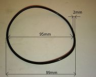 Oring  95,00 mm x 2,00 mm - 2