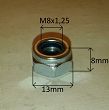 Nakretka  M  8 x 1,25 z teflonem 126p, FSO - 2