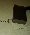 Szczotka   5,5 x 12,0 x 18,0 węglowa Ural K 750 - 4