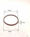Oring  31,00 mm x 4,50 mm NBR - 2