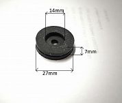 Guma montażowa 14 mm x 27 mm x 7 mm 126p, FSO, PN - 2