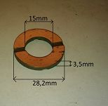 Podkładka sworznia zwrotnicy 3,5 mm 126p  - 2