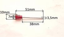 Spinka   13D wkręt mocowania lampy tył 126p czer. - 2