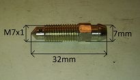 Odpowietrznik  M7 x 1 x 32 Lublin WP - 2