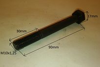 Śruba M 10 x 1,25 x 90  8,8 126p, FSO, PN - 2