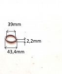 Oring  39,00 mm x 2,20 mm FKM - 2