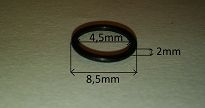 Oring    4,50 mm x 2,00 mm  - 2