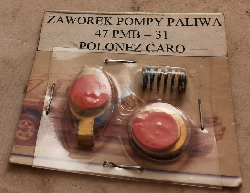 Zawór pompy paliwa 47 PMB - 31 PN Caro