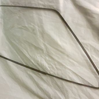 Ramka ozdobna drzwi L czarna 126p