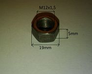 Nakrętka  M12 x 1,50 x 5 termostatu 126p - 2