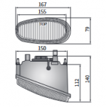 Lampa przeciwmgielna L z żarówką Lanos Wesem - 3