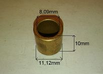 Tulejka rozr.   8,09 mm x 11,12 mm x 10,00 mm AS - 2