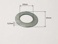 Podkładka stal. 14,0 x 25,0 x 0,2 rozr. Żuk, Nysa - 2
