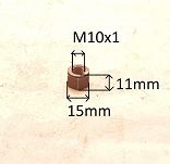 Nakrętka  M10 x 1,00 śruby stopy korbowodu Żuk - 2